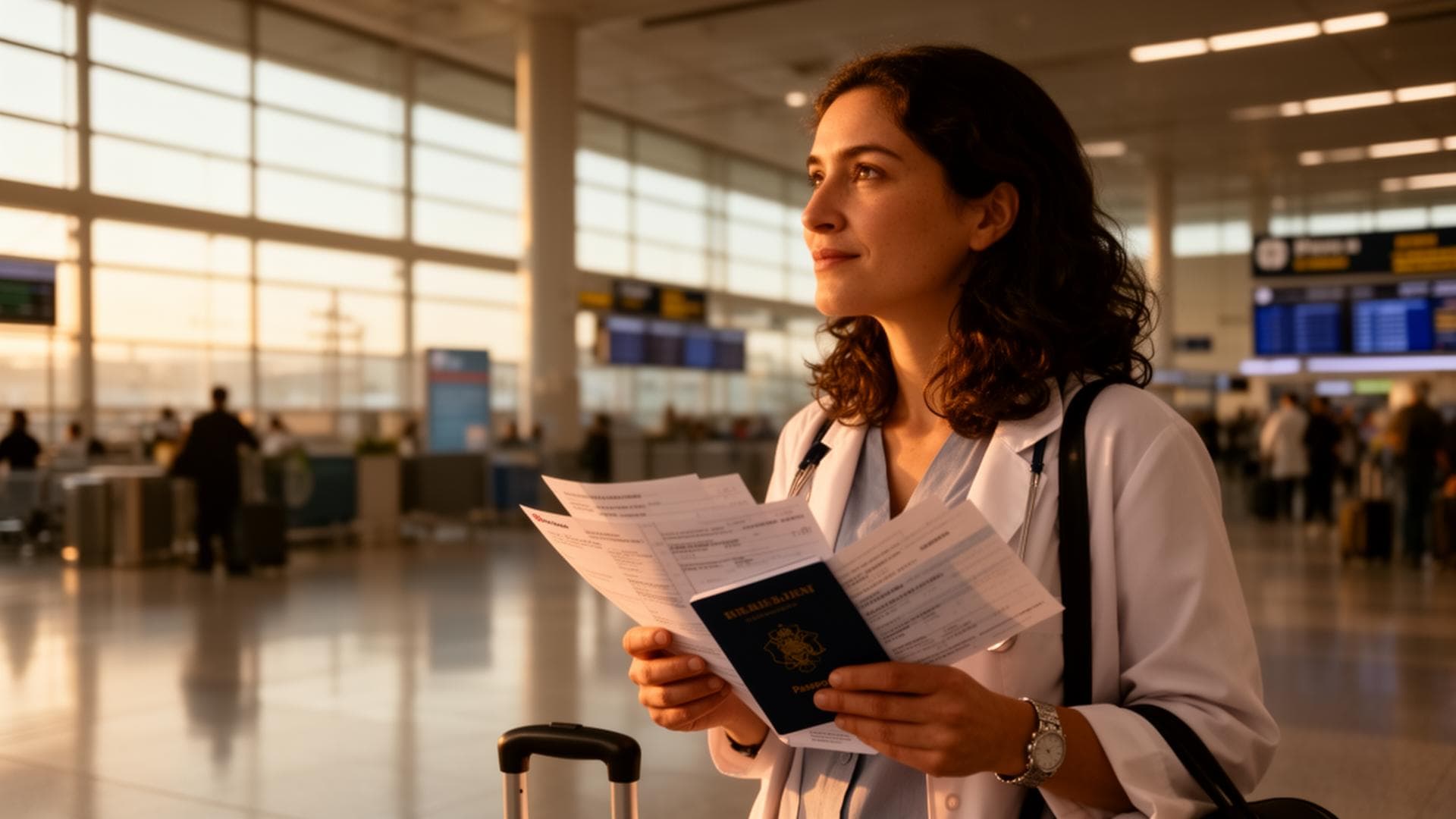 International patient beginning their medical journey to China