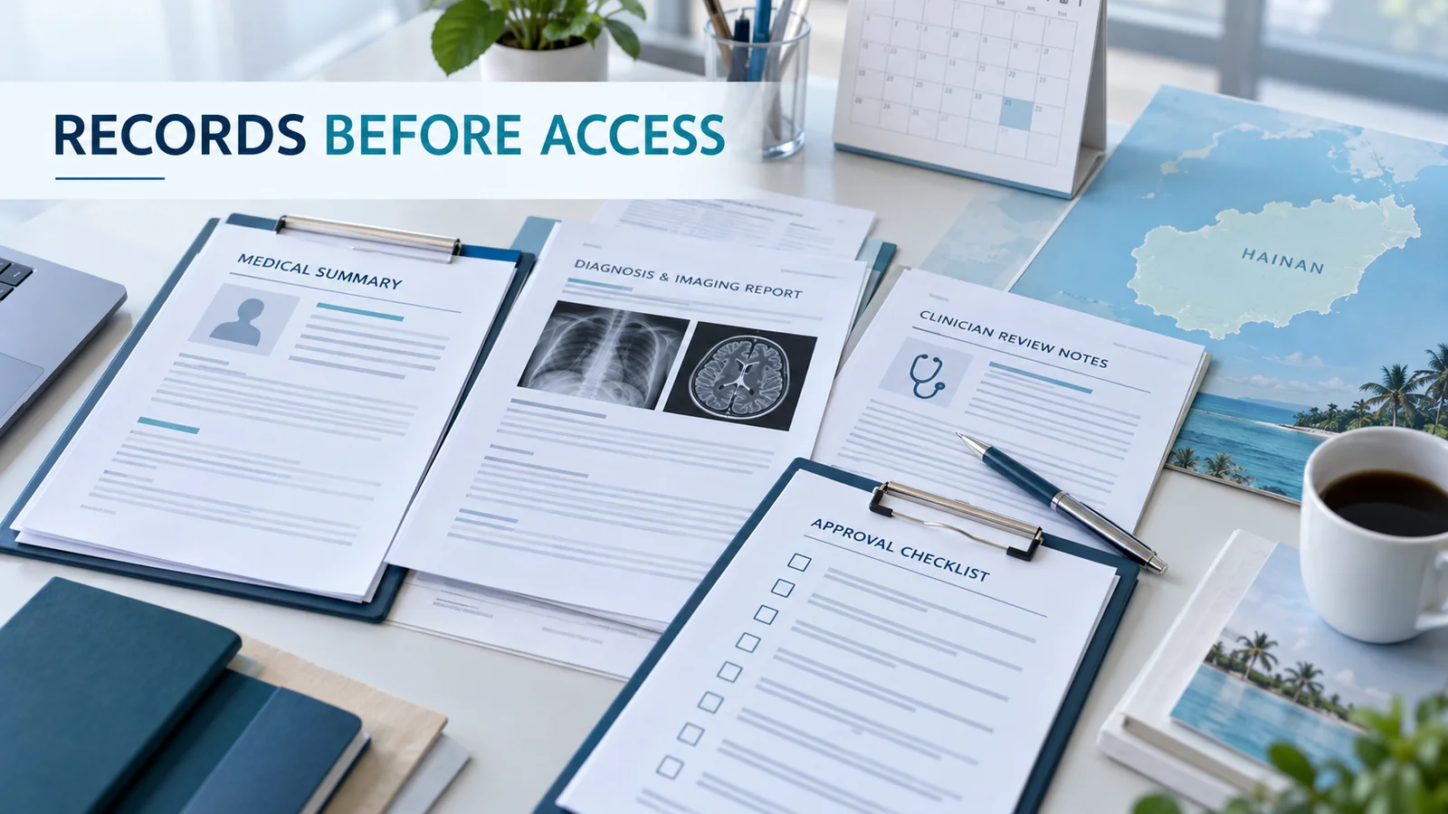 Illustrative records and review checklist before discussing special access