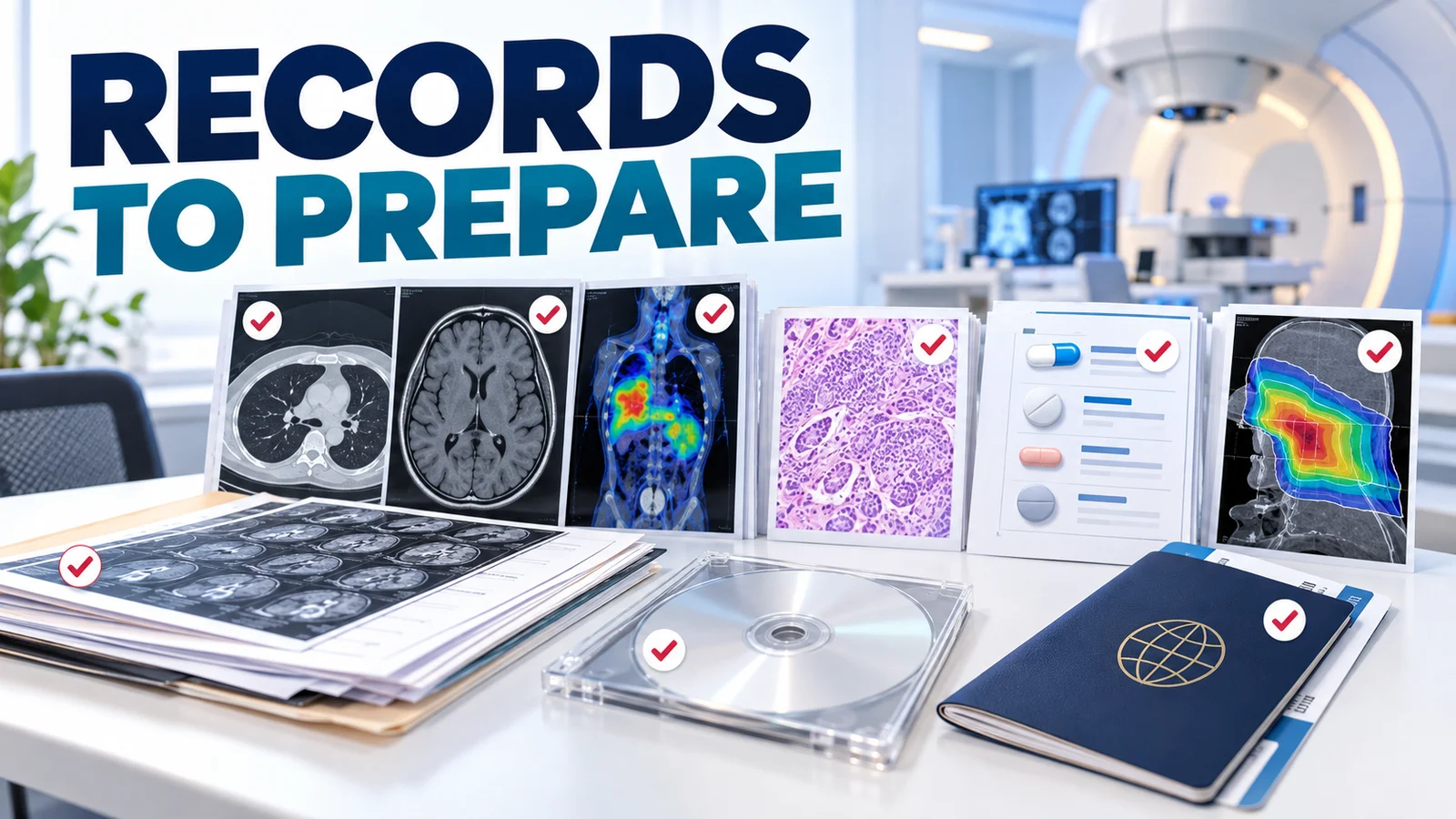 Records to prepare for particle therapy review