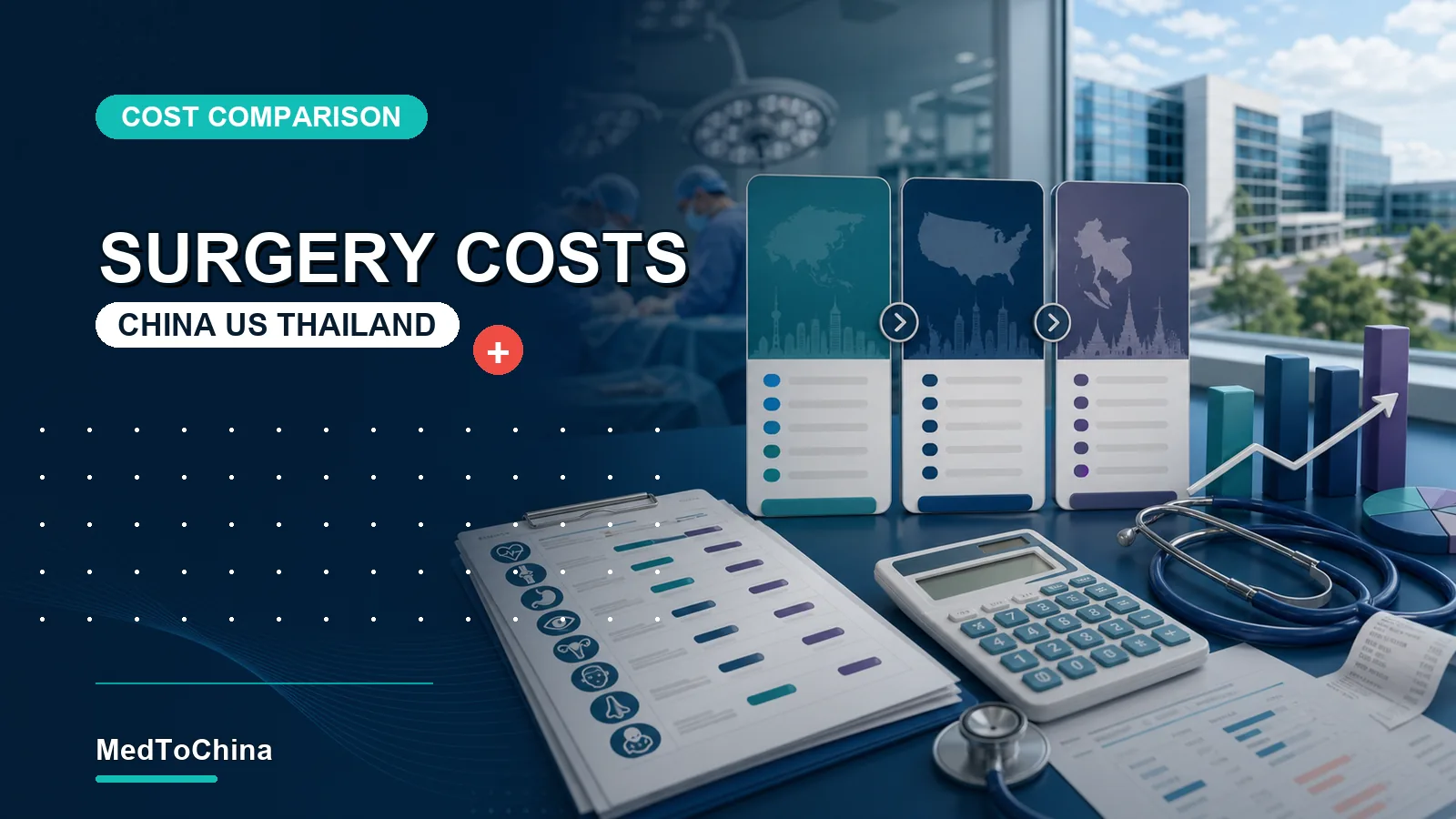 China vs the United States vs Thailand: Cost Comparison for 10 Major Surgeries